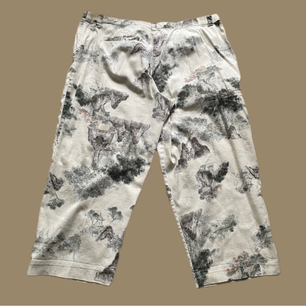 Chico’s Gray Patterned Pants - Picture 2 of 4
